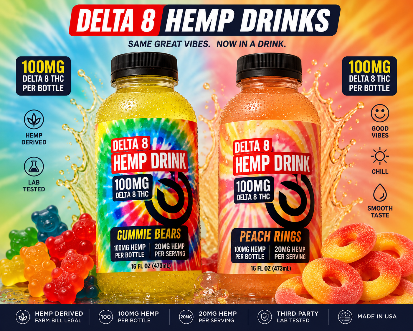Delta 8 Drinks 100mg