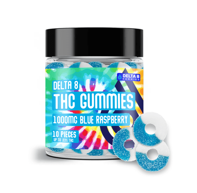 Delta 8 Raspberry Rings 1000mg