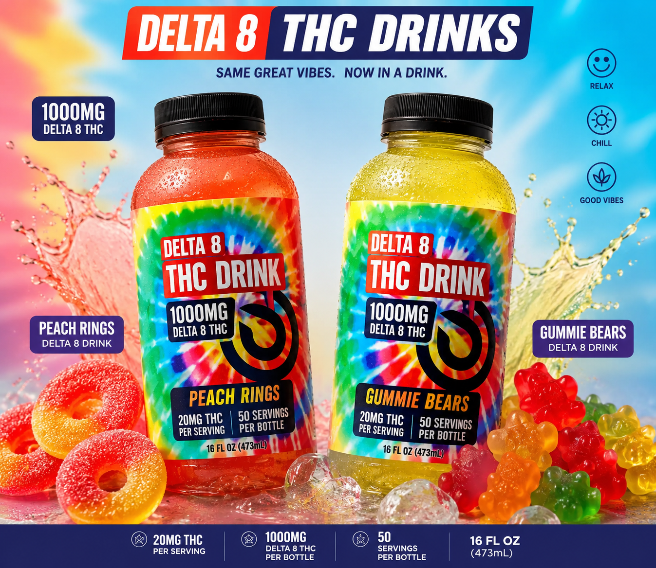 Delta 8 Drinks 1000mg