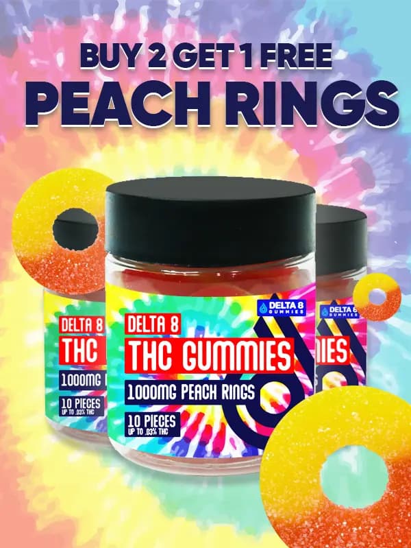 Buy 2 Get 1 Free Delta 8 Peach Rings