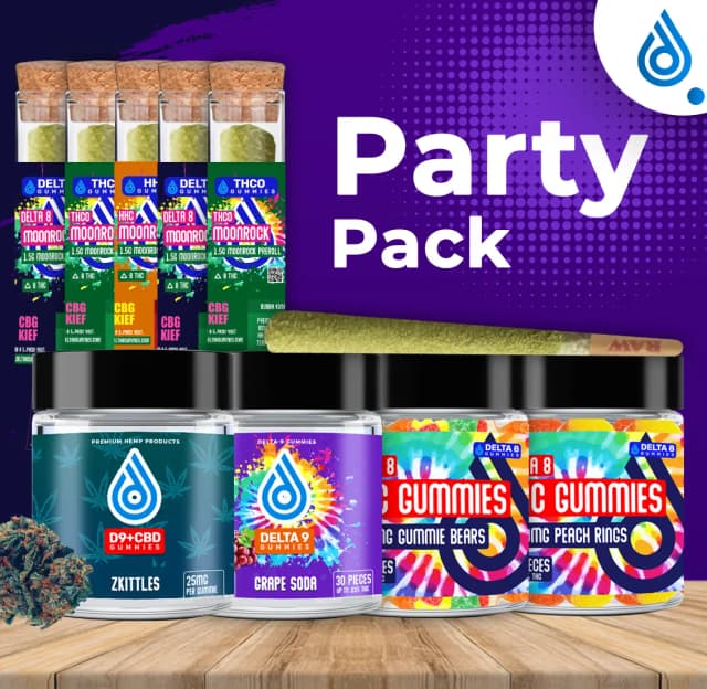 Delta 8 CBD Gummies Moonrock Party Pack